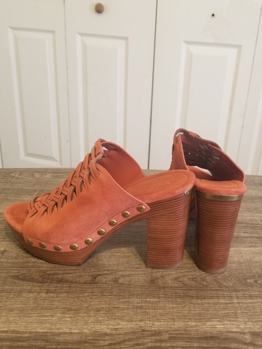 SALE!! Michael Kors Westley Suede Mules - Cinnamon - Size 10